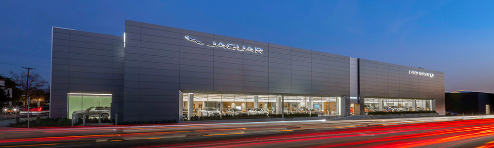 Outside of Jaguar Los Angeles Dealership
