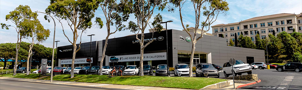 Outside Jaguar Newport Beach dealership